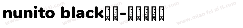 nunito black字体字体转换